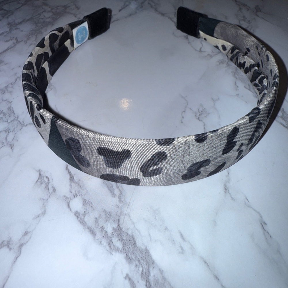 Alice and Hops Upcycled Authentic Hermes Leopard Print Headband